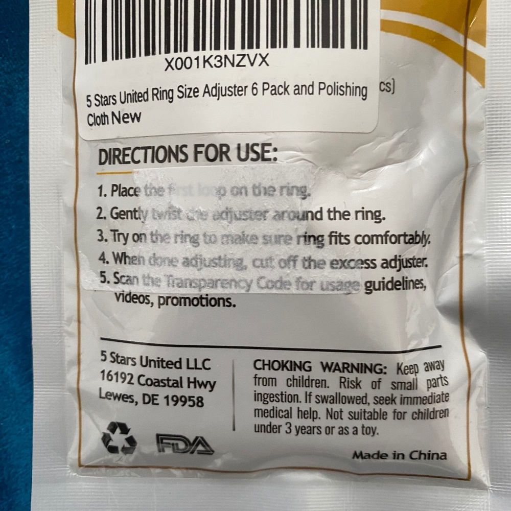 ๐ Ring Size Adjusters Multipack (w/ Bonus Jewelry Boxes and Cleaning Rags!) - Picture 5 of 8